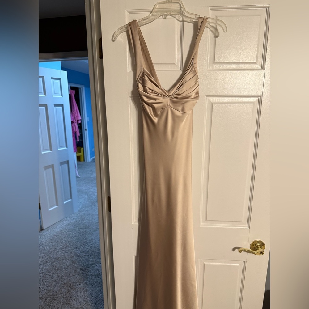 Calvin Klein Cream Backless Dress